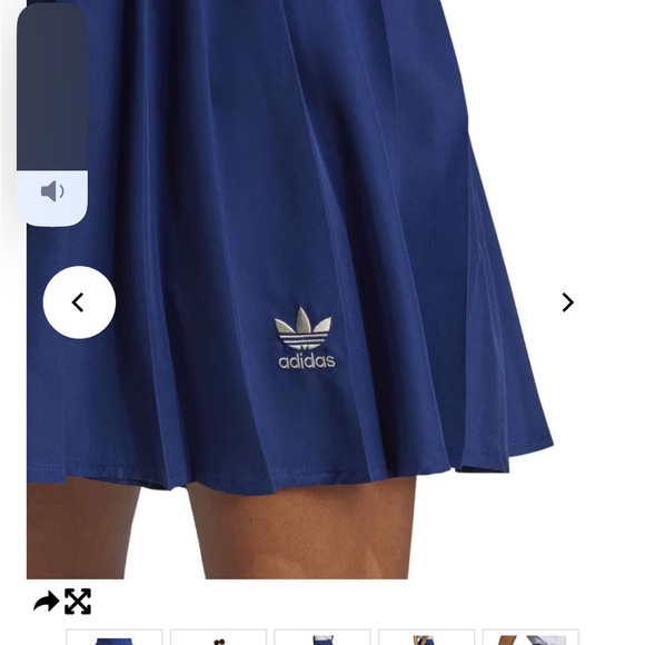 Addidas blue pleated skirt size 6 nwt - Picture 7 of 7